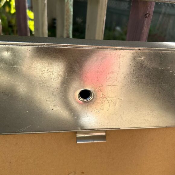 Mexican Tin Mirror Handcrafted - Rocks & Flowers  29" x 25" - Picture 12 of 16